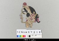 藏品(中國湖北皮影戲偶頭-旦)的圖片